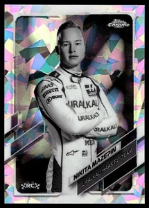 2021 Topps Chrome SAPPHIRE Formula 1 NIKITA MAZEPIN BLACK & WHITE /15 #18 RC - Picture 1 of 2