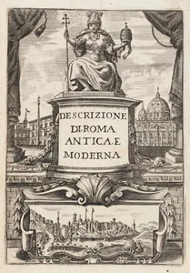 Frontispiz zu Roma. Antica e Moderna, 1745, KSt. Klassizism Unbekannt (18.Jhd) - Bild 1 von 5