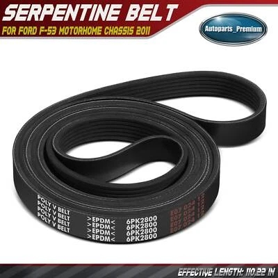 Cinto Serpentine 110,22" para Ford F-53 Motorhome Chassis 2011 V10 6.8L 2C3Z8620CA - Imagem 1 de 4