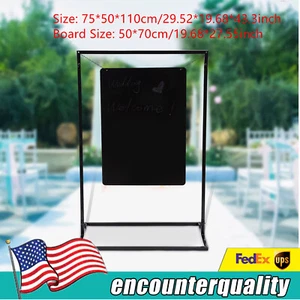 Soporte para póster de metal negro para decoración de lugar de boda soporte negro para arco de letrero de bienvenida - Imagen 1 de 12