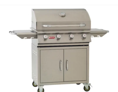 Bull Outlaw 30-Inch Stainless Steel Freestanding 4-Burner Propane Gas BBQ Grill - Image 1 of 4