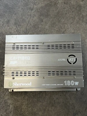 AMPLIFICADOR ESTÉREO DE COCHE DE 3 VÍAS SHERWOOD XA-1181Q SERIE ATI BP AUDIO 180W de colección Foto 1 de 4