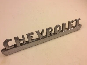 Chevrolet Pickup Car Side Emblem Badge Script 1947-1953 Original 3692103 - Picture 1 of 10
