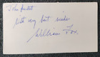 Autograph on paper, William Fox, Actor. Lot#502