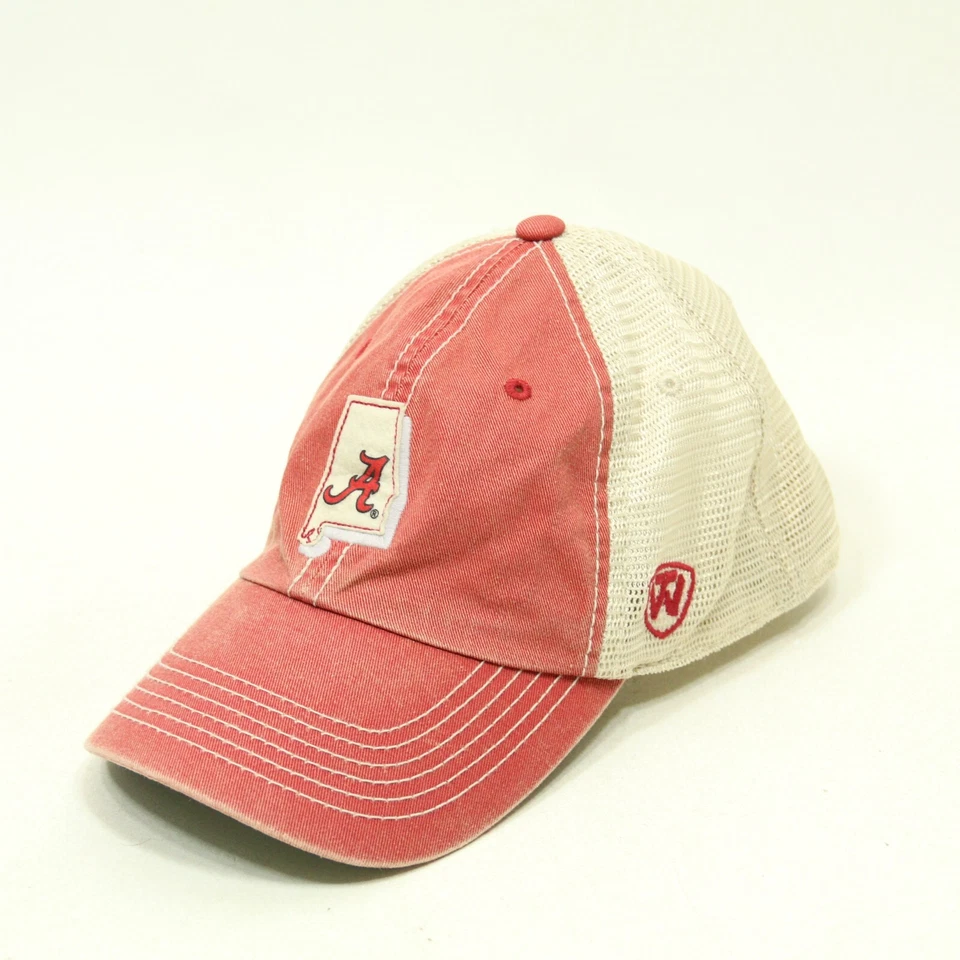 Бейсболка Alabama Crimson Tide Top of the World малиновая/белая OSFA очень хорошее состояние - Изображение 1 из 4