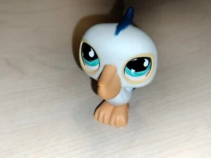 Littlest Pet Shop LPS #517 White PELICAN Bird Aqua Eye 2007 Seaside Celebration - Picture 1 of 3
