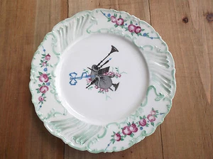 Ancienne assiette Porcelaine décorée 1927 Simone Mairlot - Picture 1 of 2