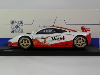 Solido Mclaren F1 GTR BMW WEST #8 Nielsen BPR GT Endurance 1995 1/18 S1804107 - Immagine 1 di 4