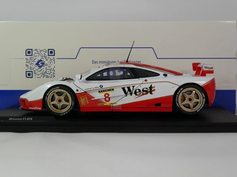 Solido Mclaren F1 GTR BMW WEST #8 Nielsen BPR GT Endurance 1995 1/18 S1804107 - Immagine 1 di 4
