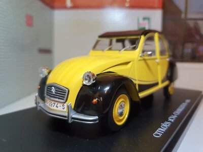 Citroen 2CV6 Charleston Brookside Yellow 2CV 1982 Diecast  Scale Model 1:24 - Image 1 of 4