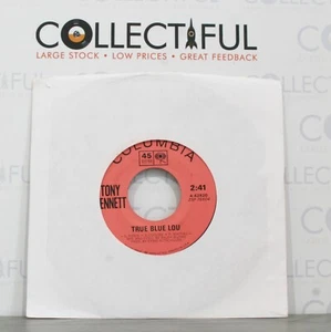 TONY BENNETT - TRUE BLUE LOU - COLUMBIA  1963 - PROMO - 45rpm 7" SINGLE🔥 - Picture 1 of 2