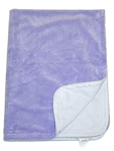 Manta Pottery Barn Kids gamuza blanca púrpura 30x40" usada en excelente estado - Imagen 1 de 2