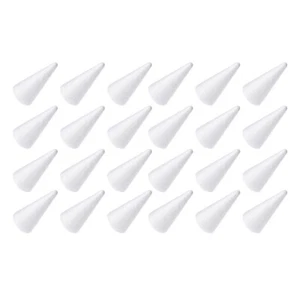 24 Pcs Christmas Tree Craft Christmas Decorations Diy Foam Cones Crafts - Picture 1 of 12