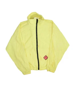 Vintage Ocean Pacific Windbreaker Jacket Mens M Neon Highlighter Beach Surf - Picture 1 of 12