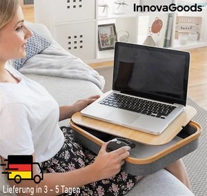 Laptopunterlage Laptoptisch aus Holz mit Ablagefach Tragbar Leicht - Bild 1 von 12