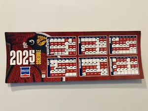MLB 2025 ST. LOUIS CARDINALS MAGNET SPIELPLAN DATE & TEAMS PLAYED NO TMES - NEU - Bild 1 von 2