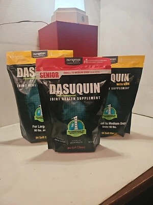 3X Suplemento de salud articular Dasuquin 1 SENIOR S/M y 2 S/M EXP 2026 84 CT EA  Foto 1 de 3