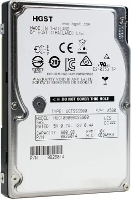 900GB 10K SAS 2.5" 6Gb/s Server HDD Fits HP DL360 DL380 G8 Gen8 G9 Gen9 w/caddy - Image 1 of 2