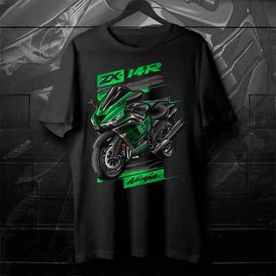 Camiseta Kawasaki ZX14R para ciclistas de moto deportiva Foto 1 de 2