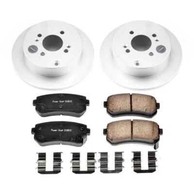 Kit de frenos de disco PowerStop - trasero - se adapta a Hyundai Accent 2006-2007, Kia Rio 2006-20 Foto 1 de 4