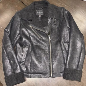 Mädchen Kinder Jugend Rock & Republic Gr. M (8-10) schwarz Motorrad MC Jacke gefüttert - Bild 1 von 9