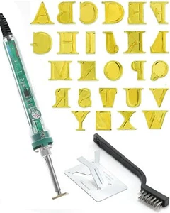 Wood Burning Alphabet Letter Kit Branding Irons Personalized for Wood Leather... - Picture 1 of 7