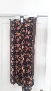 ladies summer crop trousers size 12 from new look new with tags - Picture 1 of 3