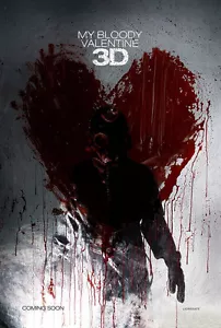 MY BLOODY VALENTINE 3-D Movie POSTER 27x40 Jensen Ackles Jaime King Kerr Smith - Picture 1 of 1