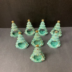 Ron Gordon Designs Weihnachtsbaum Serviettenringe Vintage 8er Set - Bild 1 von 19