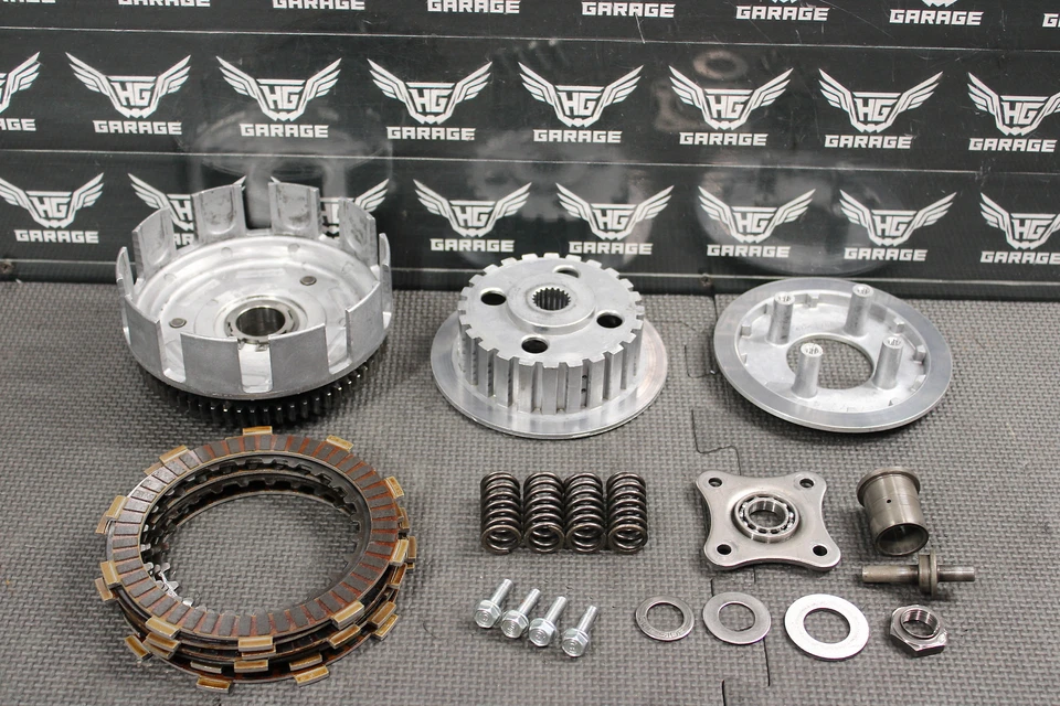 Honda XR250R 2001 OEM embrague completo con placas cubo de cesta ¡Bonito! 21200-38201 Foto 1 de 4