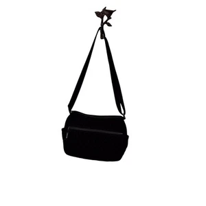 Borsa a tracolla o tracolla Vera Bradley nera trapuntata borsetta borsetta - Foto 1 di 10