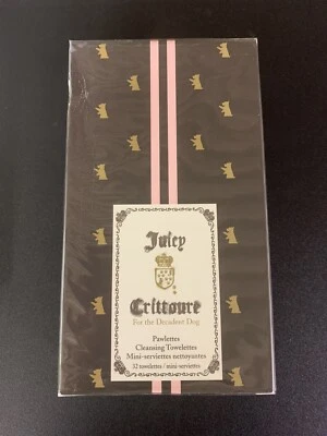 Juicy Crittoure Pawlettes 32 toallitas limpiadoras - nuevas en caja - dañadas Foto 1 de 4