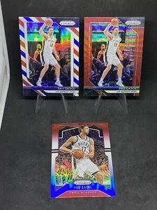 Pau Gasol 3 SP Card Lot 2018-19 Prizm RWB, Red Wave. 2019-20 Prizm RWB - Picture 1 of 7
