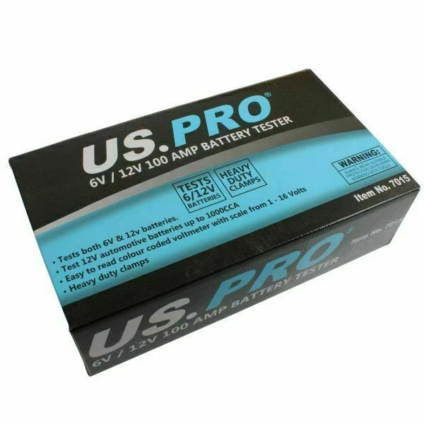 US PRO 6V/12V 100A Battery Load and charging Tester - Blue