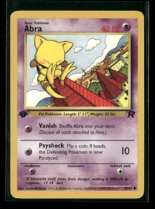 Pokemon TCG Abra Team Rocket 49/82 1st Edition heavily played - Picture 1 of 2