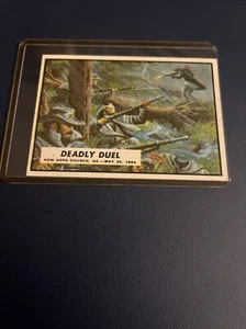 TOPPS 1962 CIVIL WAR NEWS CARD #67: DEADLY DUEL - NEW HOPE CHURCH, GA. - 25.05.1864 - Bild 1 von 2