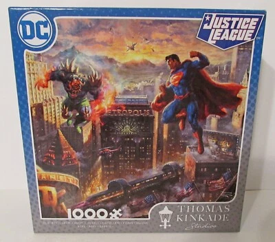 Puzzle Superman, 1000 piezas, Thomas Kinkade Studios, Liga de la Justicia, NUEVO Foto 1 de 2