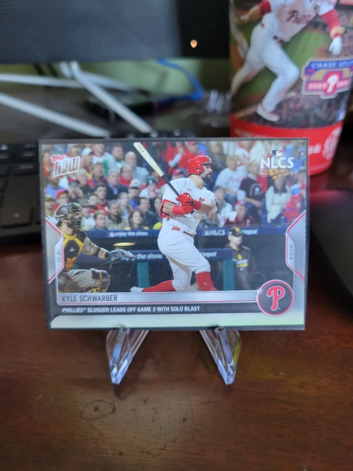 2022 TOPPS NOW® # 1112 KYLE SCHWARBER NLCS Solo Blast Philadelphia Phillies - Image 1 of 1