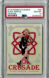 2016 Panini Excalibur Blake Griffin Crusade PSA 10 - Picture 1 of 2