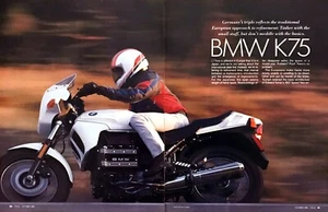 BMW K75 1989 prueba en carretera datos técnicos fotos artículo de revisión - Imagen 1 de 1