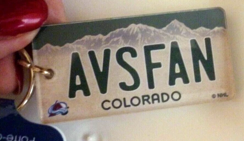 AVALANCHE STANLEY CUP  2022  NEW ACRYLIC AVS FAN KEY RING COLORADO MOUNTAINS! Cover