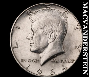 1964-D Silber Kennedy Half Dollar - selten hochwertig glänzend #D4747 - Bild 1 von 2
