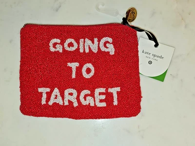 Bolso sin asas Kate Spade X Target: Going To Target con cremallera con cuentas nuevo con etiquetas Foto 1 de 4