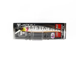 Jackall Magsquad 115SP Jerkbait Suspendre Leurre UV Mat Silver Tiger (0351) - Picture 1 of 6
