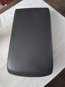 2002-2005 Ford Explorer Center Console Dark Gray Leather Armrest Cover Lid OEM - Foto 1 di 8