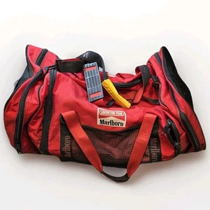 Vintage 90s Marlboro Unlimited Duffle Bag Cigarette Promo Travel Gym Sports - Picture 1 of 14