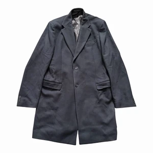Abrigo Calvin Klein Azul Marino Lana Cachemira Talla 54 Para Hombre 2 Botones - Imagen 1 de 11