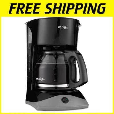 Mr. Coffee 12-Cup Black Coffee Maker, Auto Pause, Classic - Image 1 of 4