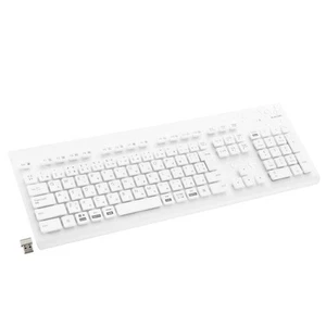 Elecom Washable Wireless Keyboard Waterproof IPX5 Compatible Membrane Full 853 - Picture 1 of 9