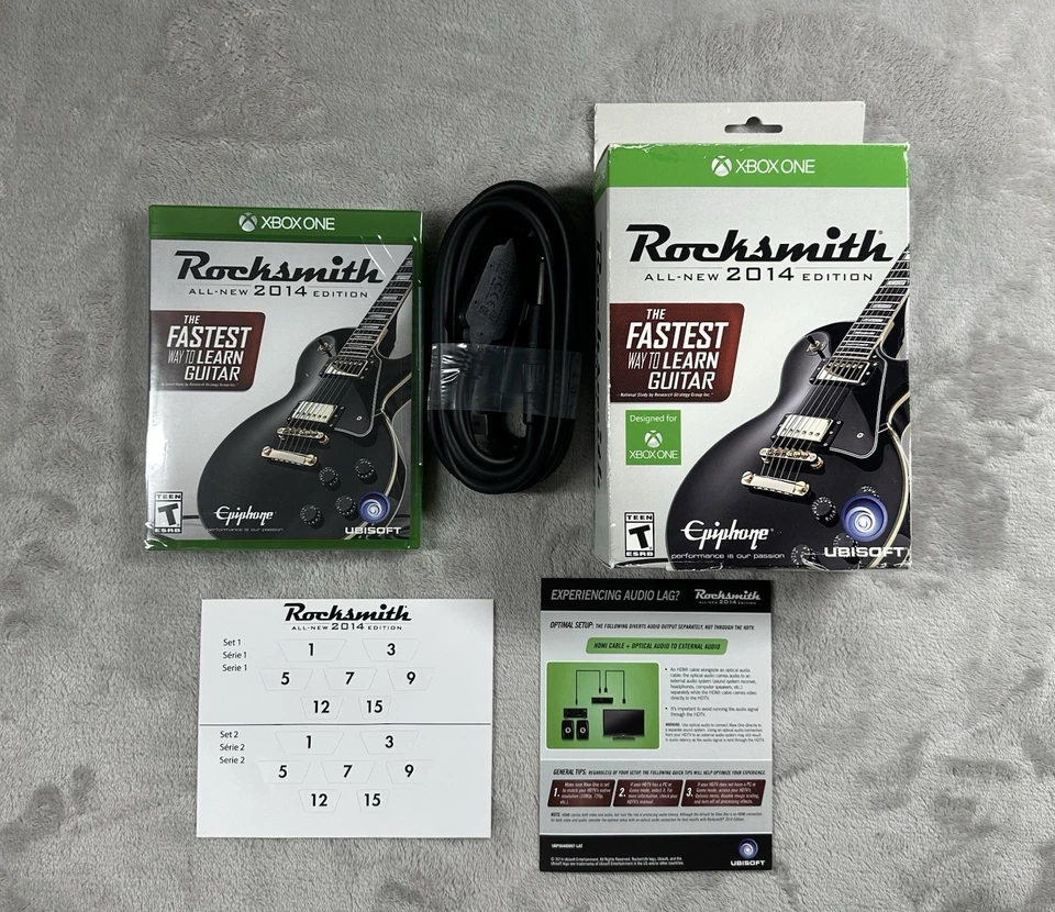 Rocksmith 2014 Edition New Sealed Game And Real Tone Cable Xbox One Open Box - Image 1 of 2